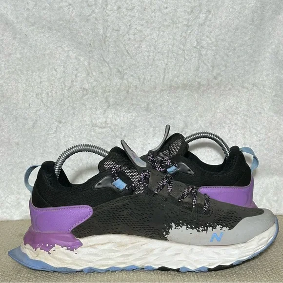 New Balance Womens Blk/Purple Fresh Foam Hierrro V5 Trail Running Shoes SZ 9.5 - Picture 6 of 11
